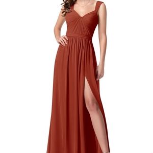 Azazie Evie Bridesmaid Dress- Rust Color